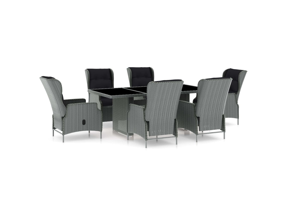 Outdoor Dining Set, Outdoor Dining Sets Vidaxl Cinzeto Rattan / Vime (n/a)