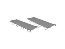 Camping Bed, Camping Beds Vidaxl Cinzeto Tecido (n/a)