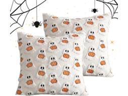 Capas de Almofada com Fantasma Abóbora Tema Colheita, Feriados Outono, Casas Campo Rústicas, Pátio, CHABERLU