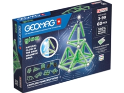 Conjunto De Construção Geomag Glow 60 Unidades