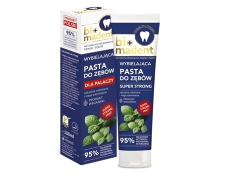 Bio Madent, Pasta De Dentes Branqueadora Para Fumadores Super Forte, 100 Ml