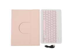 2026zentro-capa Para Tablet Ios Air 4 5 10.9polegadas Rosa Com Teclado Bluetooth, Apoio Magnético E Porta Caneta