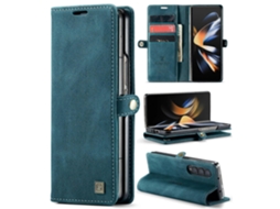 Capa De Celular Em Couro Crazy Horse Rfid Com Toque Retrô Para Samsung Galaxy Z Fold4 Autspace A01