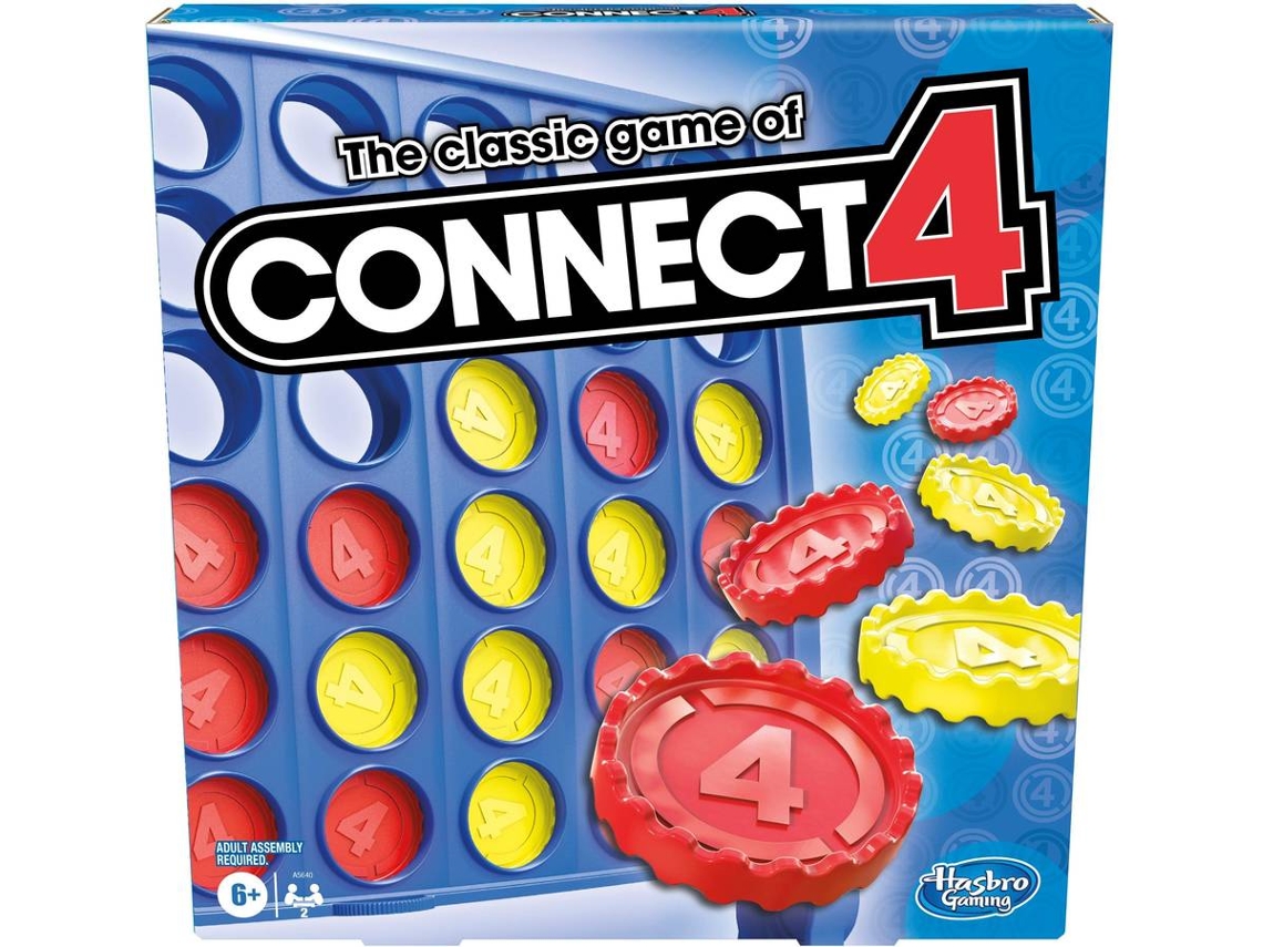 Jogo de Tabuleiro HASBRO Connect 4 Grid (Idade Mínima Recomendada: 6 Anos)