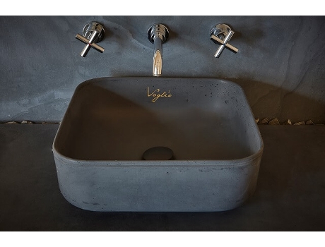 Lavatório de Betão Cor Preto Modelo V14