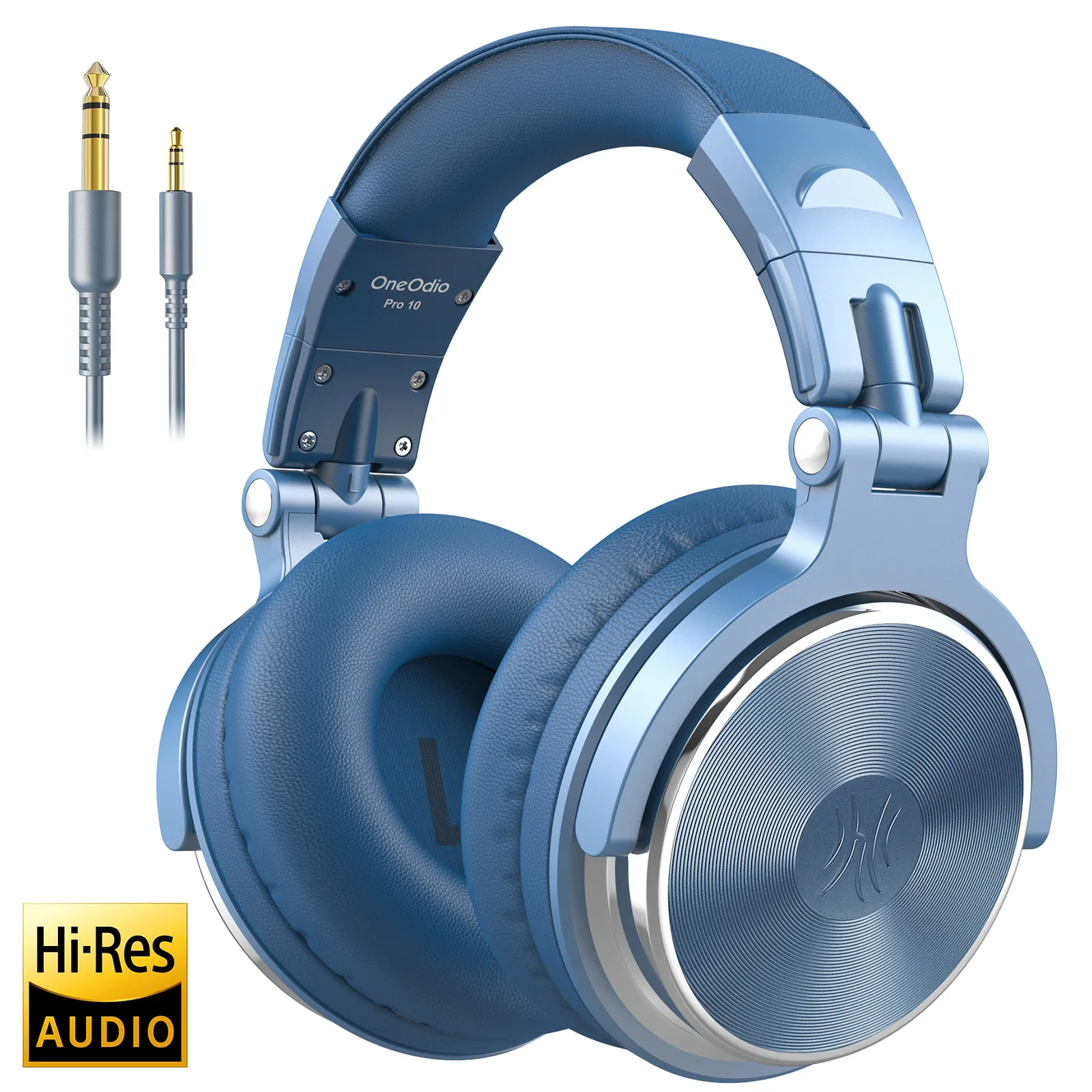 (azul Celeste) Fones De Ouvido Com Fio E Microfone, Fones De Ouvido De Monitoramento Hifi De Alta Resolução
