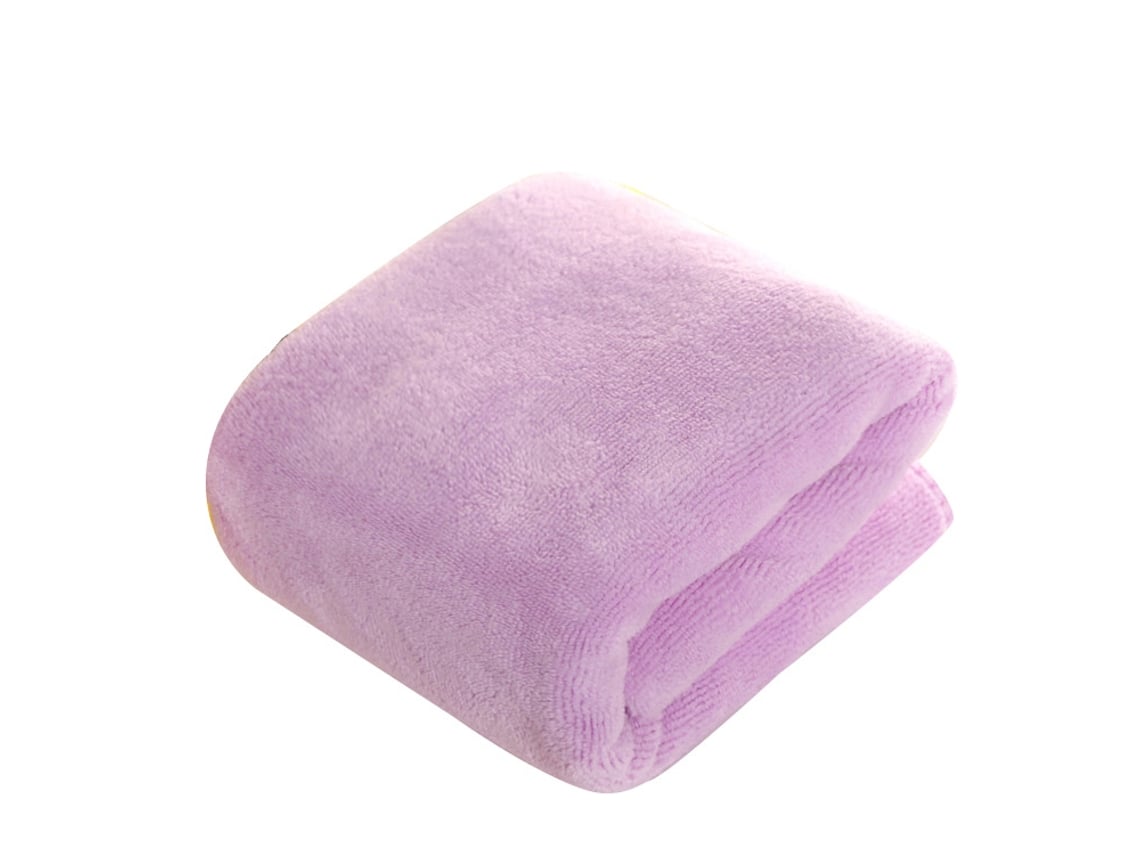 Panos de Limpeza de Microfibra, Não Abrasivos, Reutilizáveis e Laváveis, 30x70cm, Roxo Claro Pacote com 2 AQUAFORGE