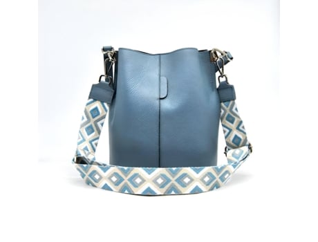 Mala Tiracolo de Mulher SOTEIRA Venezia Genuíno Pele Azul (24x27.5x16.5cm)