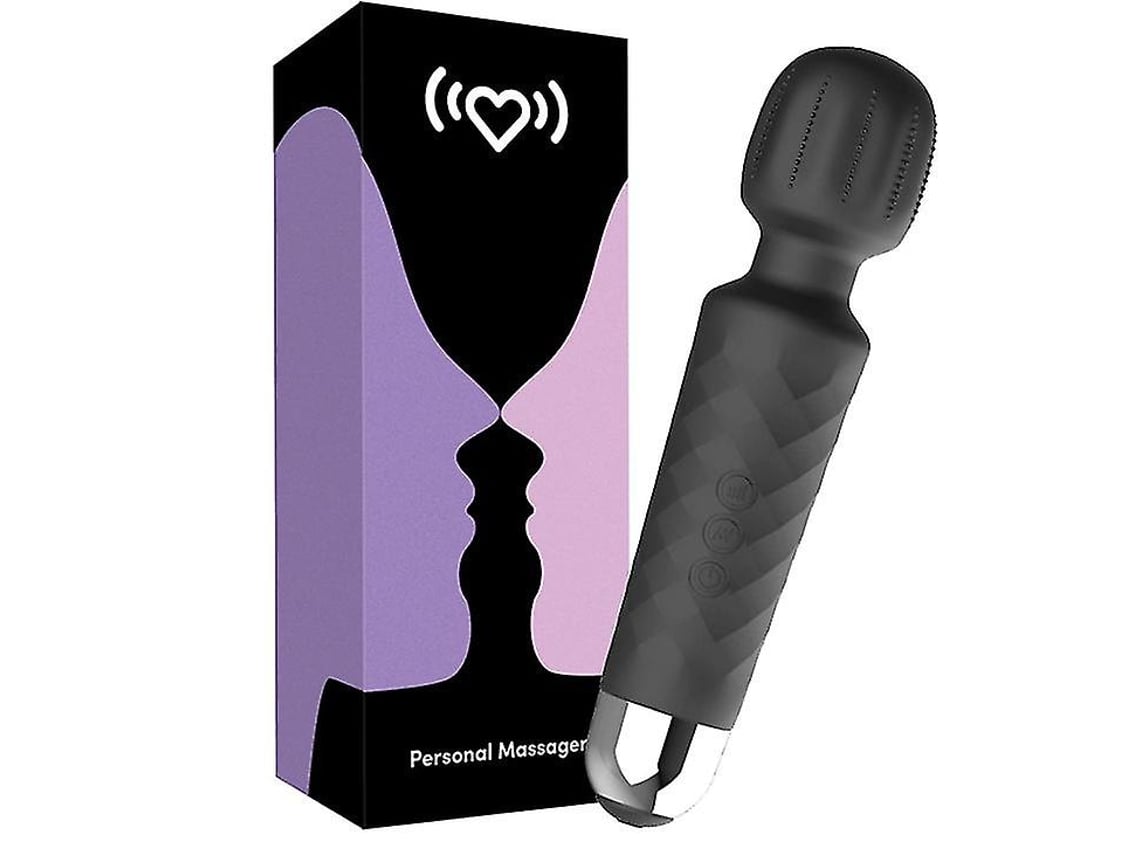 Wireless Wand Massager - Waterproof (black)