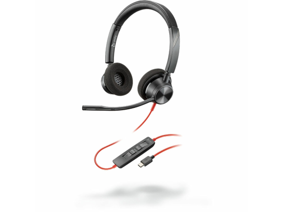 Auscultadores POLY 213935 - 01 (Com fios - Preto)