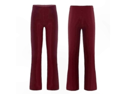 Calcinha De Jazz Para Meninas Com Cintura Elástica, Tamanhos 5-14 Anos, Material Poliéster E Spandex, Cor Preta Vermelho Vinho