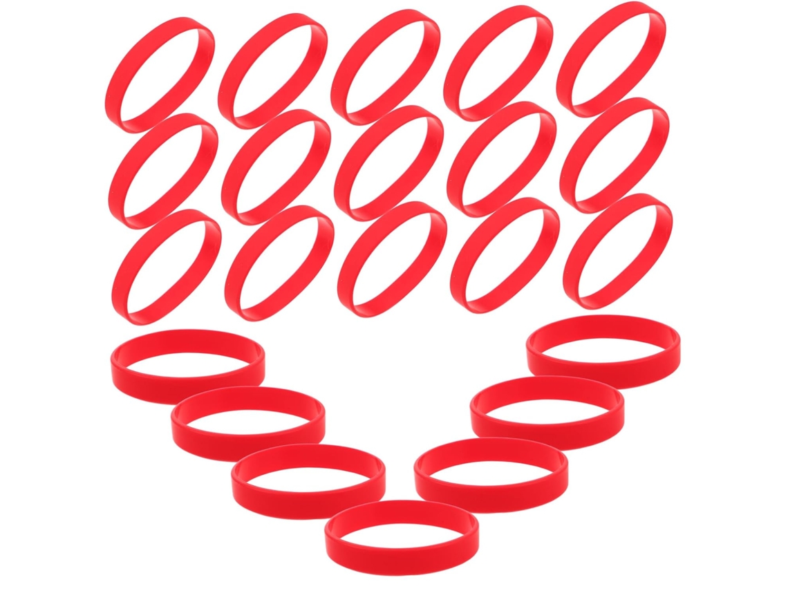 Conjunto De 48 Pulseiras Confortáveis E Elásticas Para Eventos, Equipes E Uso Adulto Unissex