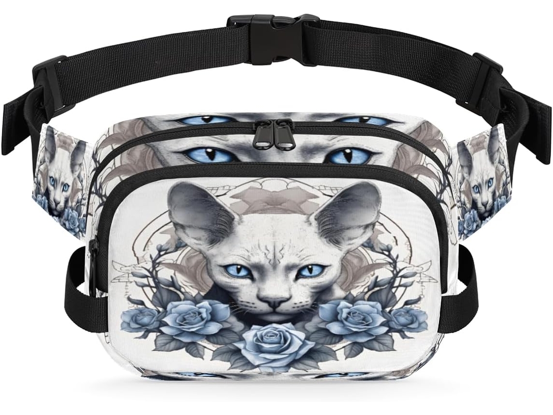 Bolsa AQUAFORGE de Ombro Grande, Estampa de Animais Fogo