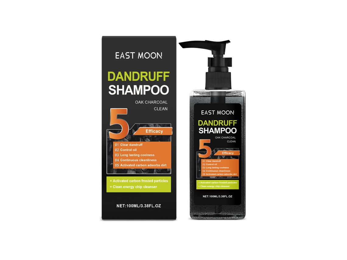 Shampoo Homem East Moon com Bambu e Carvão, Anti transpiração, Nutre, Controla Óleos e Dá Volume LAXISCREED