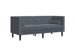 Chesterfield Sofa, Chesterfield Sofas Vidaxl Cinzeto Veludo (n/a)