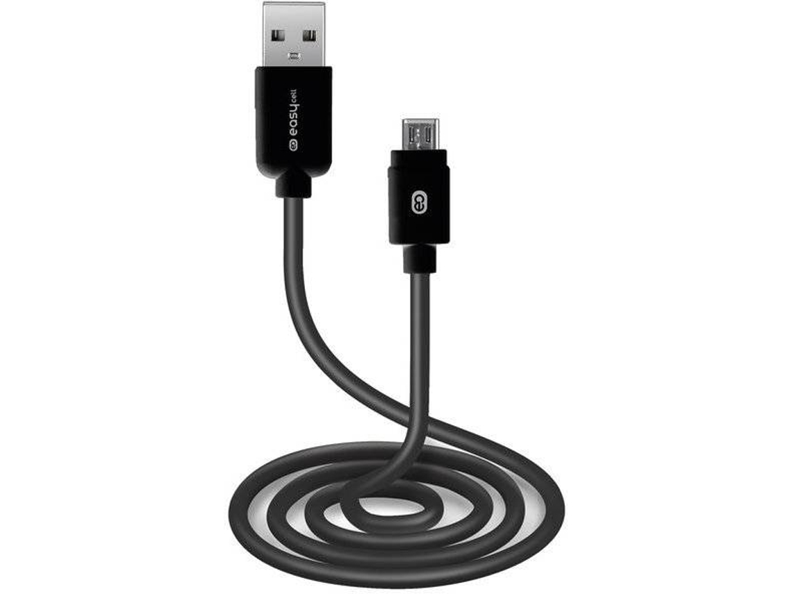 Cabo SBS Easycell TEECCABLEMIC10POK (USB - Micro-USB - 1.5 m - Preto)