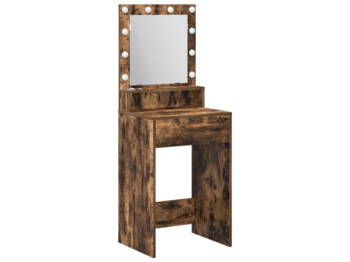 Conjunto 1 Mesa De Vestir Vidaxl Castanho Derivados De Madeira (50 X 41 X 135 Cm)