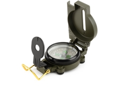Bússola militar com lente, metal resistente a choques e água AQUAFORGE