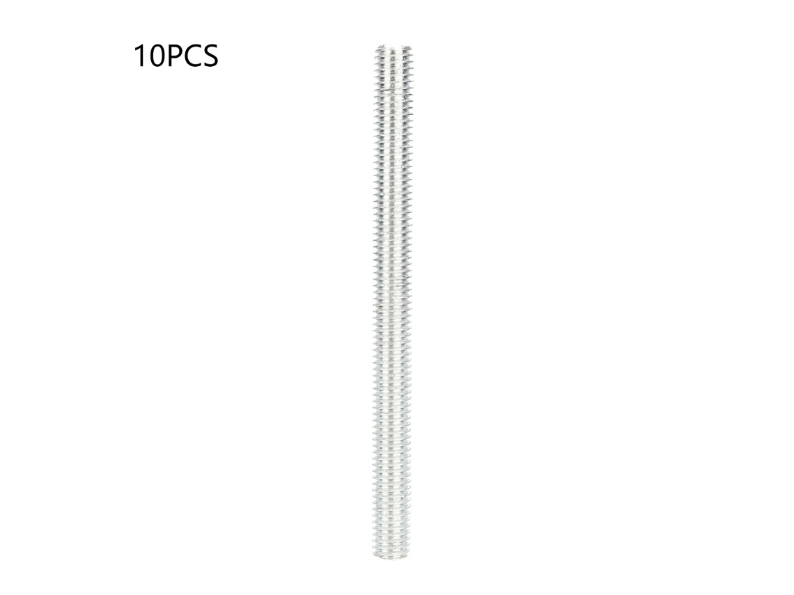 10 Peças Varilla Rosca M8*100mm Ferro Galvanizado Para Madeira Ranura Deslizante 30/45