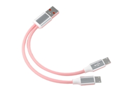 Lurelia Cabo Divisor Usb-a Para Micro Usb, 480 Mbps, 22.5 W, 120cm, Telemóveis, Carregamento Rápido