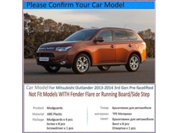 Para lamas Compatíveis com Mitsubishi Outlander 2013 2014 Acessórios Automotivos Para lamas Peças de Reposição para Automóveis CHARM