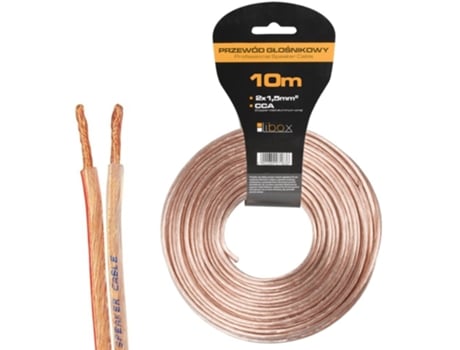 Cabo de Altifalante 2x1,50mm Lb0008 10 Audio Cable 10 m Transparente Libox