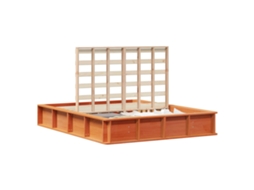 Estrutura da Cama Marrom Cera 160 X 200 Cm MAISON EXCLUSIVE