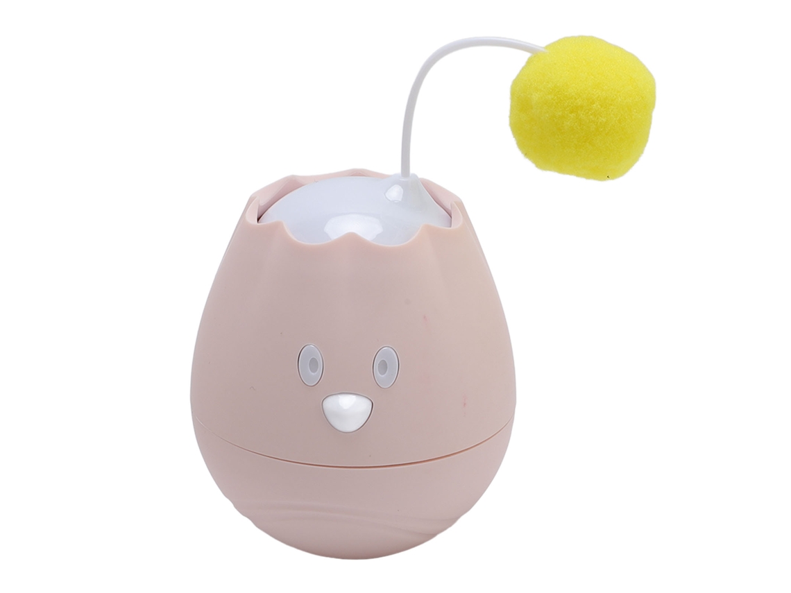 Bola de Brinquedo Interativo para Gatos com Rolamento Automático Rosa