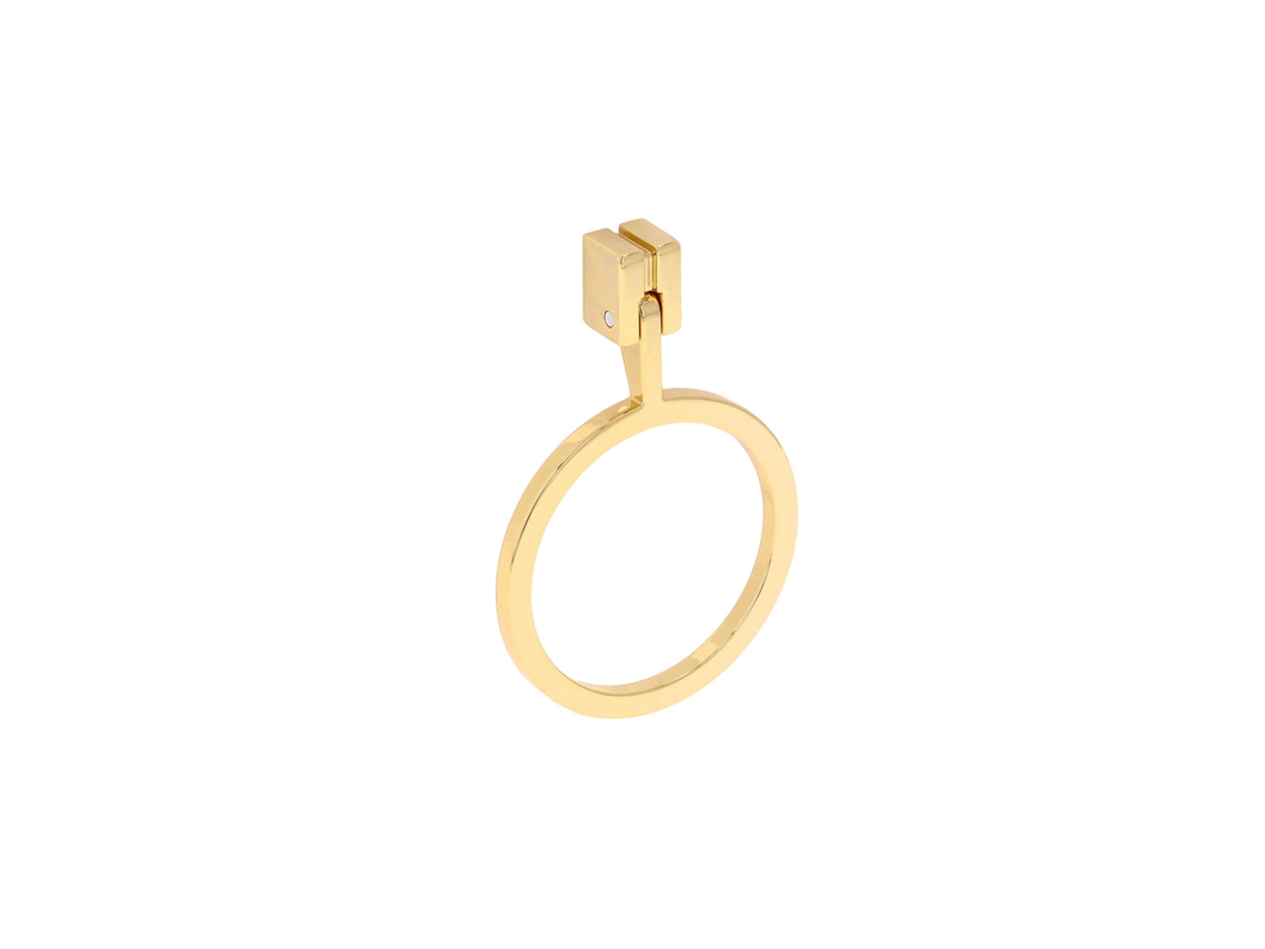 Conjunto de 25 Puxadores para Móveis Zamac com distância central 96mm e acabamento gold Milan HARDWAREXCHANGE