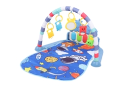 Primerox tapete de Ginástica Infantil com Piano Musical e Brinquedos para Bebê 0 36 Meses