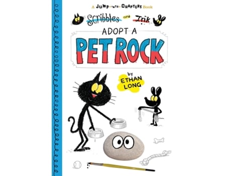 Livro Scribbles and Ink Adopt a Pet Rock de Ethan Long (Inglês)