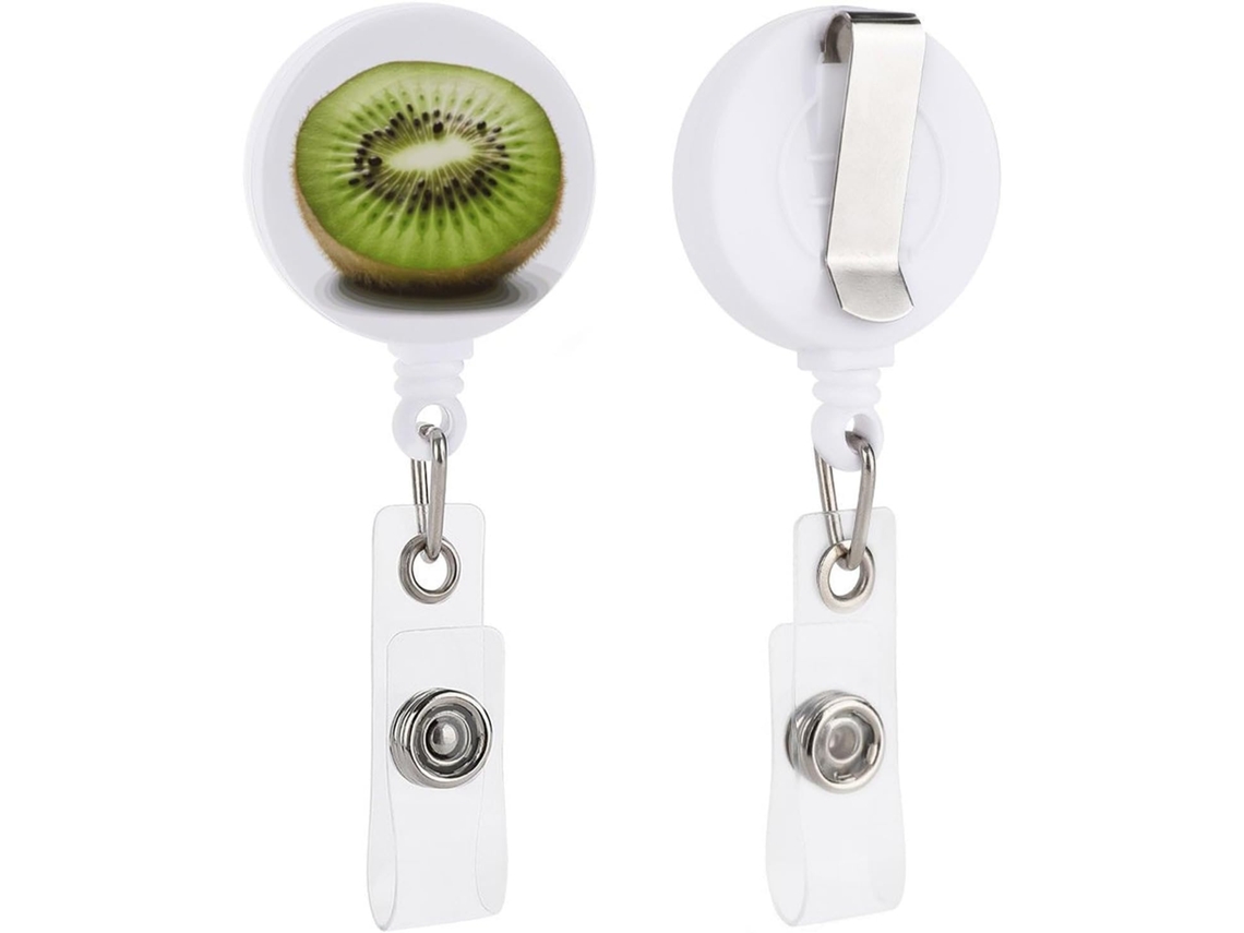 Porta Crachás Retráteis Kiwi Verde, Divertidos Porta Crachás De Enfermeira Com Clipe Chaveiro, Porta Cartões