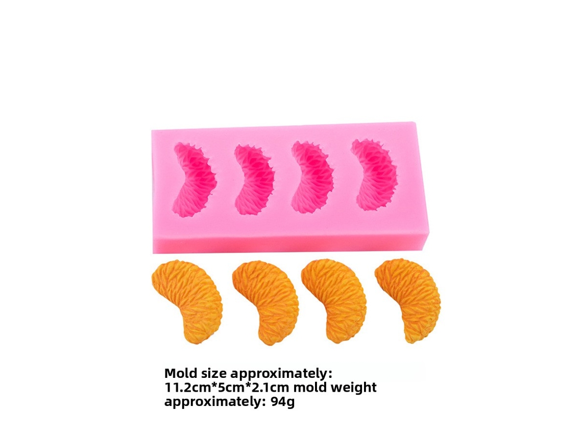 Molde De Silicone Com Motivos De Frutas: Laranja, Morango, Mirtilo, Framboesa, Para Decorar Doces E Gesso.