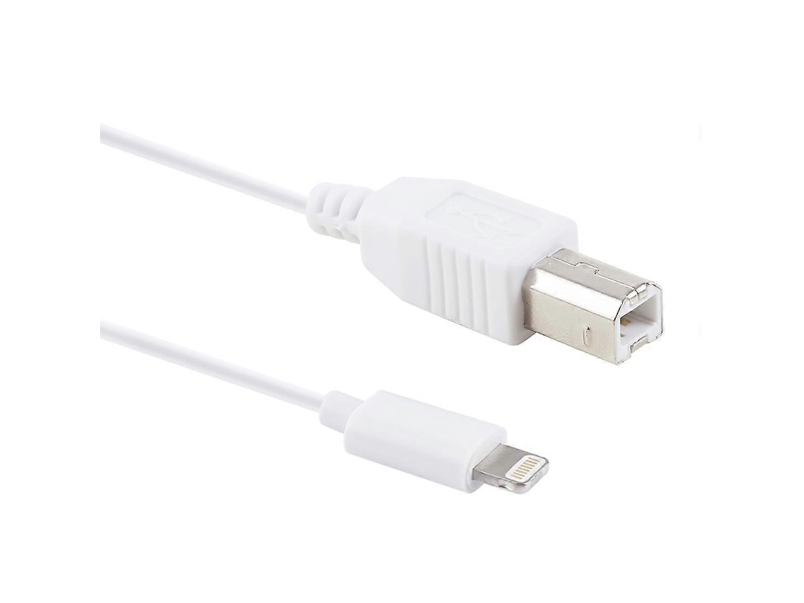Cabo adaptador MIDI Slowmoose de 8 pinos e 1 m para piano eletrônico/piano masculino tipo B (branco)