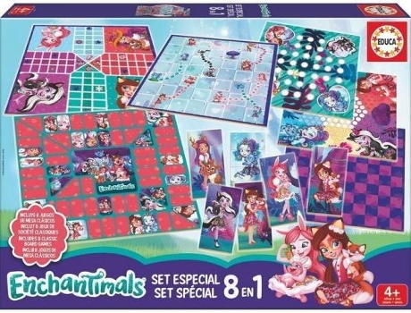 Set 8 Jogos de Mesa Enchantimals BG Games
