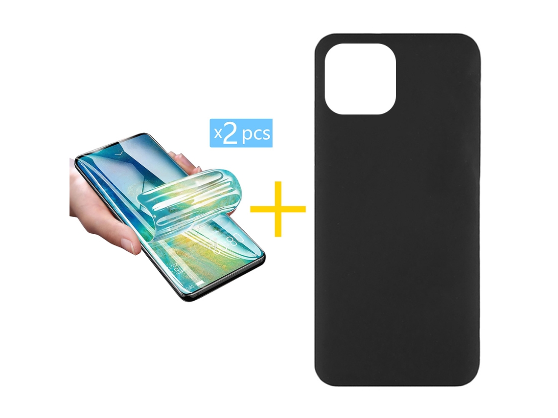 Conjunto de Películas de Ecrã para iPhone 16 GANDY Preto (2un)
