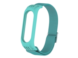 Pulseira Elástica Com Fivela Em Formato De 8 Para Xiaomi Mi Band 3/4/5 (verde Escuro)