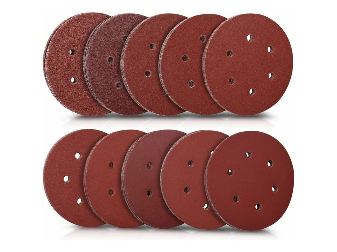 Lixa redonda 50x - Lixa - Lixa de velcro - Grão 40 a 400 - Diâmetro 150 mm