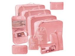 Organizador Cubos Embalagem Mala NEVEANCE Rosa (34x25x7cm)