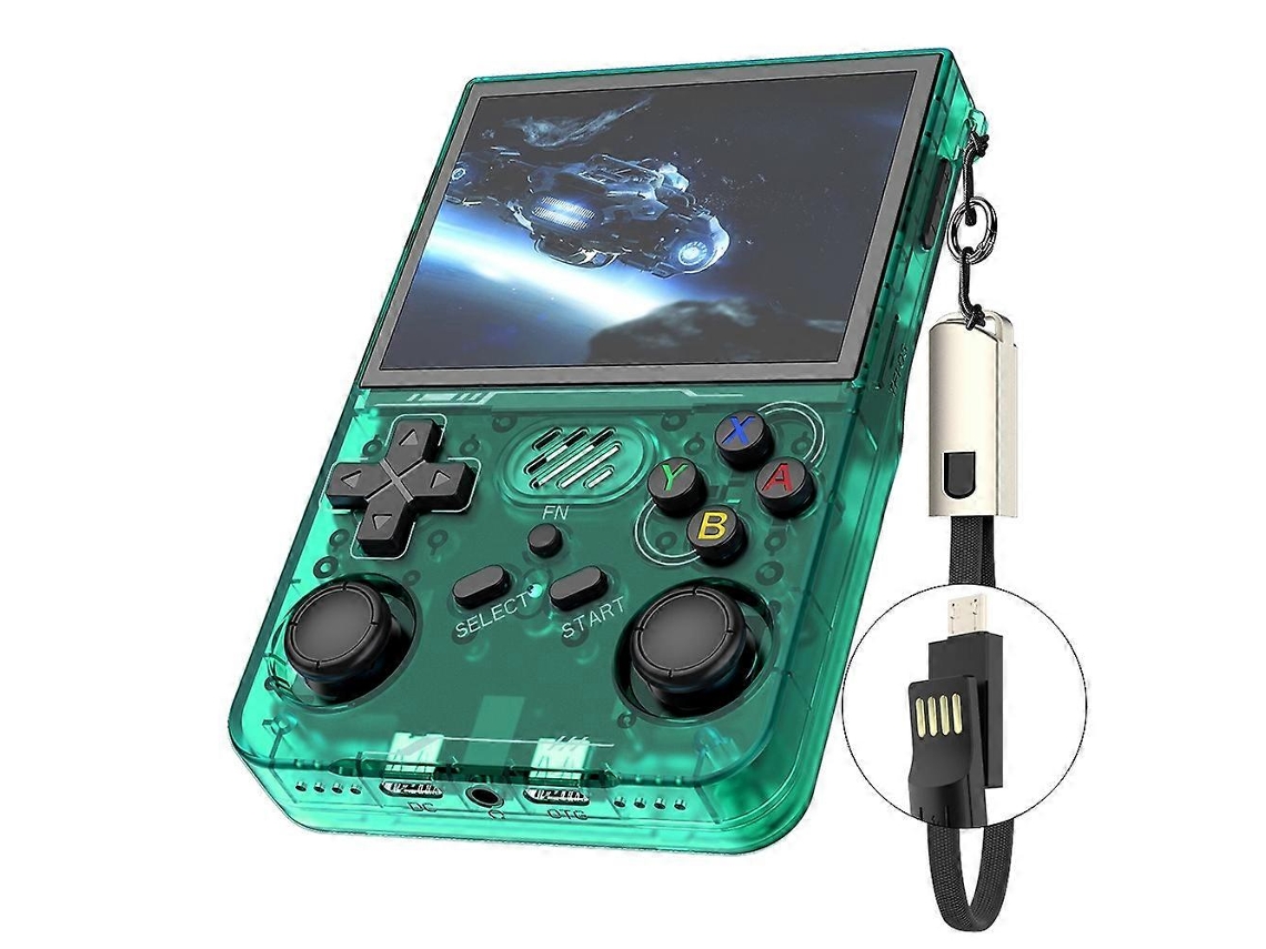 Console De Videogame Portátil R36xx Com Tela De 3,5 Polegadas, Controle De Arcade Retrô, Versão Padrão, Cartão Tf De 64 Gb Ly Ebike