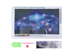 Laxiscreed Quadro De Diamante Diy Com Padrão De Céu Estrelado Para Decoração De Interiores