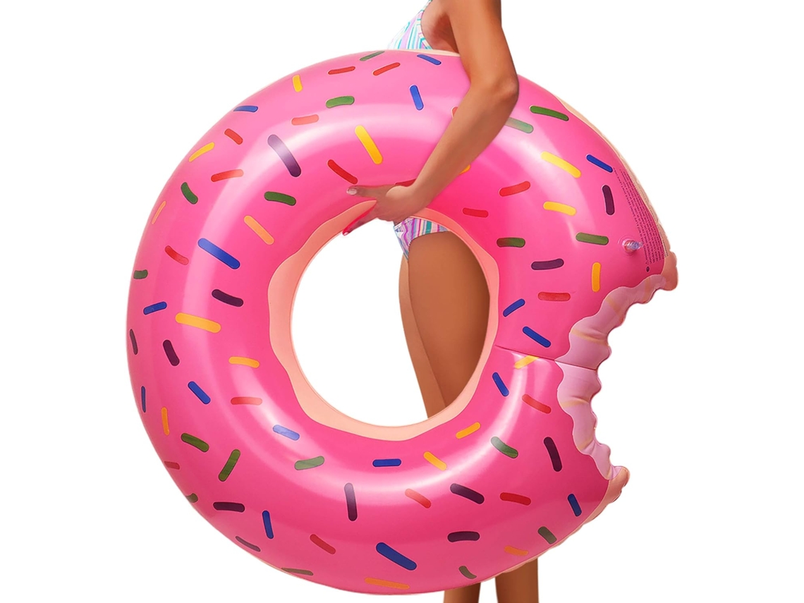 Boia gigante de donut de morango AQUAFORGE