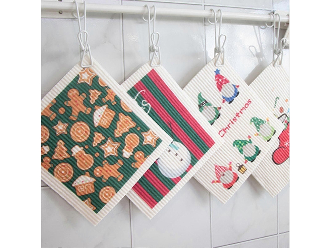 Panos De Prato Reutilizáveis Com Tema Sueco De Natal
