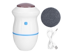 Lixa Elétrica Para Pés A Bateria Para Remover Calosidades E Pele Morta Ferramenta De Pedicure Com Aspirador De Pó (branco E Azul Aquaforge