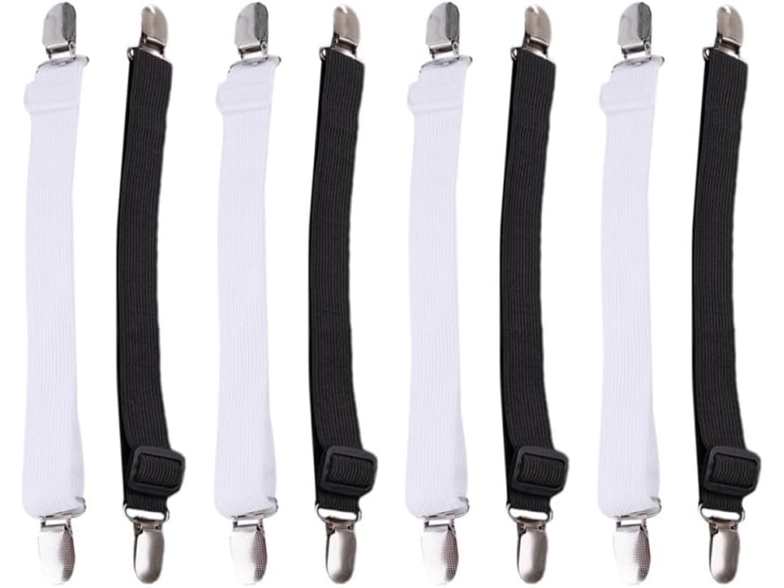 Clipes De Lençol Heallily, Pacote Com 8 Unidades, Tiras De Nylon Para Colchão E Roupa Cama, Acessórios Para Quarto E