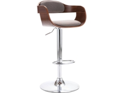 Cadeira de bar VIDAXL Cinzento-acastanhado Tecido (49.5x47.5x105.5 cm)
