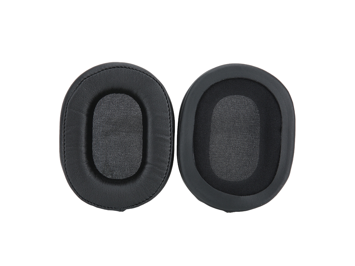 Aetheria kit 2 Almofadas Auriculares Preto para Ath Msr7 M50x Sony7506 V6 Espuma Confortável