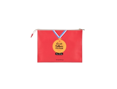 Bolsa multiuso de toalete/maquiagem de grande capacidade Modelo CELIA Eleita a melhor mãe - Atrás da porta (DLP)