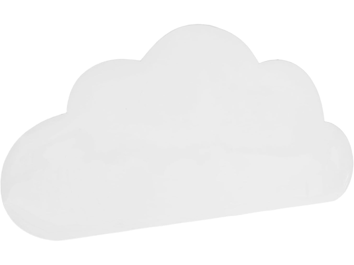 Adesivos para Quadro Branco com Tema de Nuvem, Branco, Folha Autoadesiva Branca Tamanho P, Recados Reutilizáve