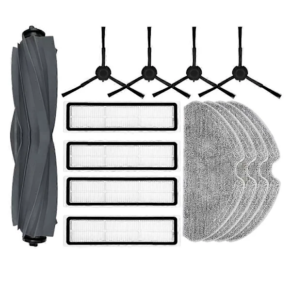 para Dreame D9 Max Gen 2/ D10s Pro: Escova Principal, Escova Lateral, Filtro Hepa, Panos de Limpeza, Peças de Reposição e Acessórios BRILVIBERA